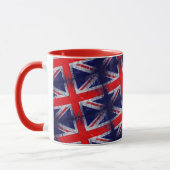 Engelse blauwe en rode vlag mok (Links)