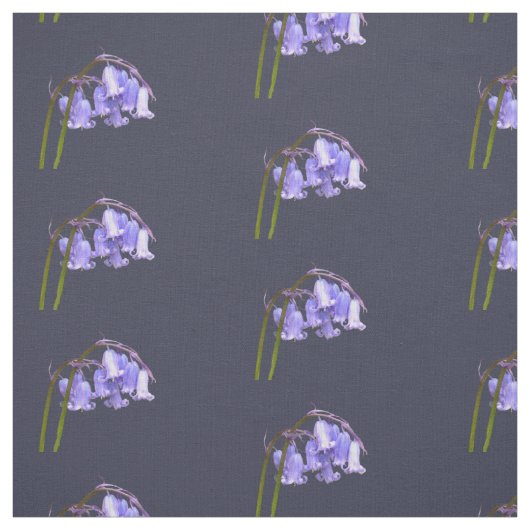 Engelse Bluebell Flower Fabric Stof (Swatch)