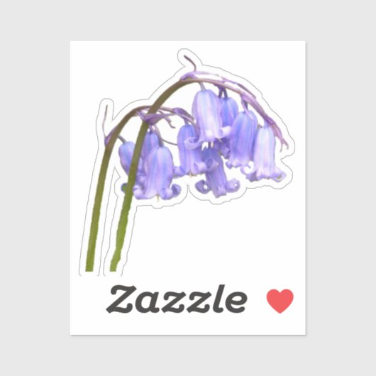 Engelse Bluebell Flower Sticker (Vel)