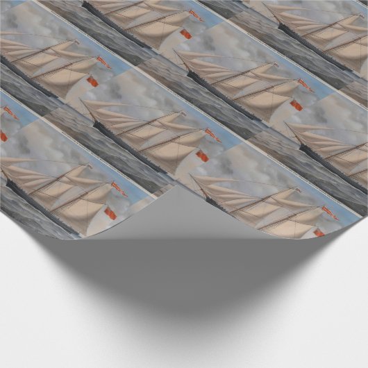 Engelse brig 'Perseverance of Fowey Cadeaupapier (Hoek)