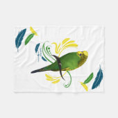 Engelse Budgie Blanket Fleece Deken (Voorkant (Horizontaal))