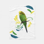 Engelse Budgie Blanket Fleece Deken (Voorkant)