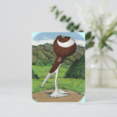 Engelse buitenste: rood met bergen briefkaart (Staand voorkant)