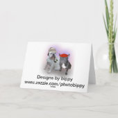 Engelse buldog en Franse buldog Kaart (Achterkant)