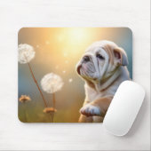 Engelse buldog hond huisdier dier kalm muismat (Met muis)