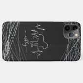 Engelse buldog is hartslag koele minimale hond Case-Mate iPhone case (Achterkant (horizontaal))