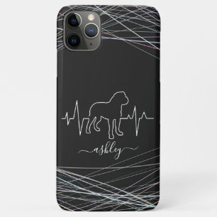 Engelse buldog is hartslag koele minimale hond Case-Mate iPhone case