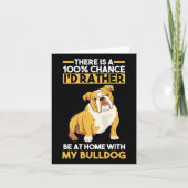 Engelse buldog  kaart (Voorkant)