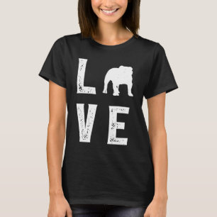 Engelse buldog Liefde 1 T-shirt