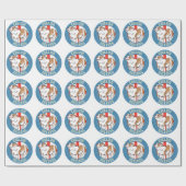 Engelse buldog Saint George's Cross Cadeaupapier (Vlak)