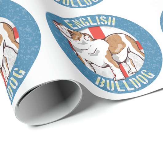 Engelse buldog Saint George's Cross Cadeaupapier (Rol Hoek)