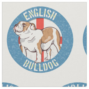 Engelse buldog Saint George's Cross Stof
