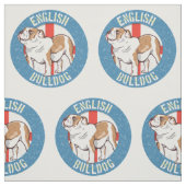 Engelse buldog Saint George's Cross Stof (Swatch)