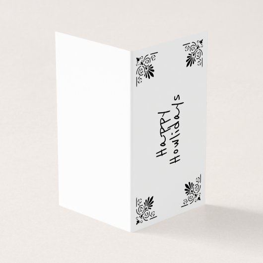 Engelse buldog xmas sack red giften DIY wish Kaart (Buitenkant)