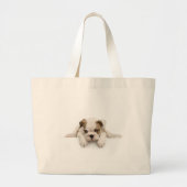 Engelse Bull Dog Bag Grote Tote Bag (Voorkant)