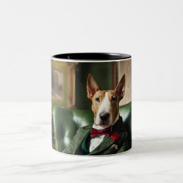 Engelse Bull Terrier 2 tone koffie mok