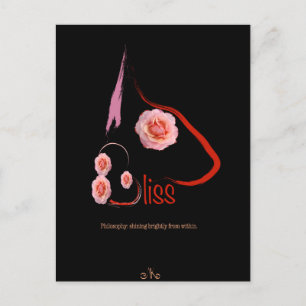 Engelse Bull Terrier Bliss met rozen Pet Art Briefkaart