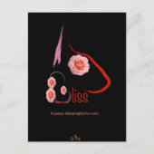 Engelse Bull Terrier Bliss met rozen Pet Art Briefkaart (Voorkant)