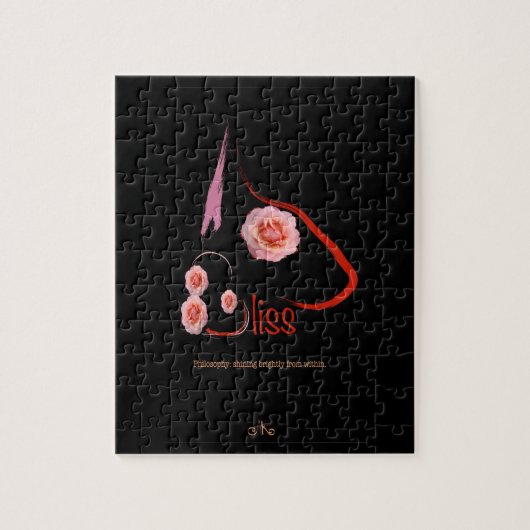 Engelse Bull Terrier Bliss met rozen Pet Art Legpuzzel (Verticaal)