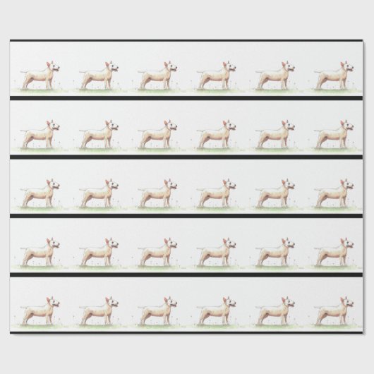 Engelse bull Terrier Cadeaupapier (Vlak)