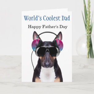 Engelse Bull Terrier Colest Dad Vaderdag Kaart