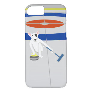 Engelse Bull Terrier Curling Case-Mate iPhone Case