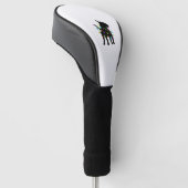 Engelse Bull Terrier Dog kerstlampjes Golfheadcover (Schuin)