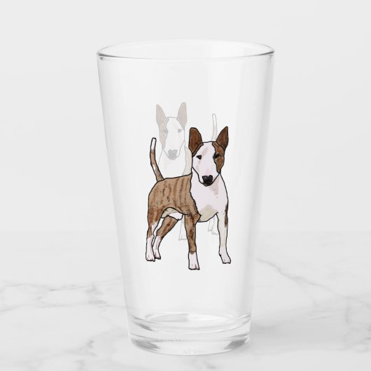 Engelse Bull Terrier Glas (Voorkant)