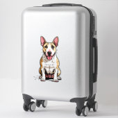 Engelse Bull Terrier-hond Sticker (Koffer)