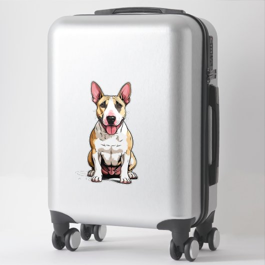 Engelse Bull Terrier-hond Sticker (Koffer)