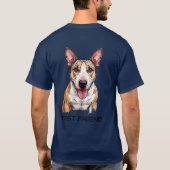 Engelse Bull Terrier-hond T-shirt (Achterkant)