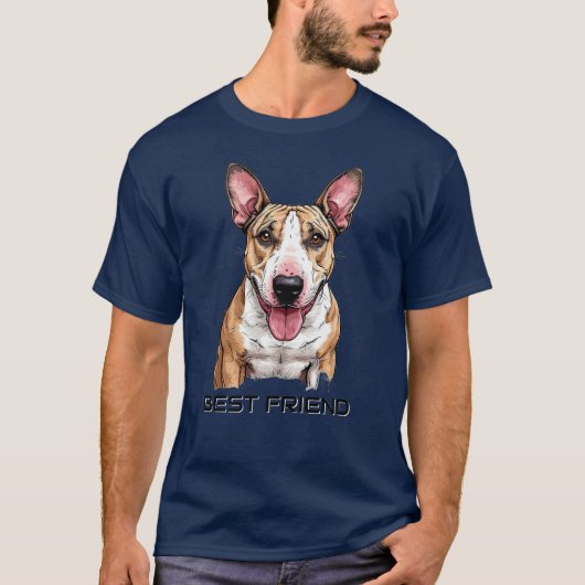 Engelse Bull Terrier-hond T-shirt (Voorkant)