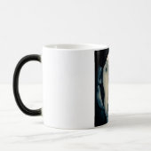 Engelse Bull Terrier met hoofdtelefoon Magische Mok (Links)