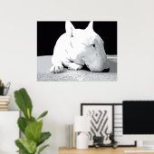 Engelse bull Terrier, Pop Art Print (Thuiskantoor)