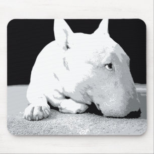 Engelse bull Terrier, Pop Art Print Muismat