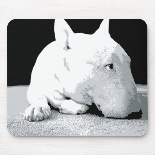 Engelse bull Terrier, Pop Art Print Muismat (Voorkant)