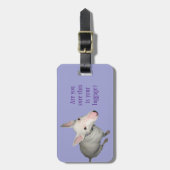 Engelse Bull Terrier Sitting Bagagelabel (Voorkant verticaal)