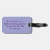 Engelse Bull Terrier Sitting Bagagelabel (Achterkant horizontaal)