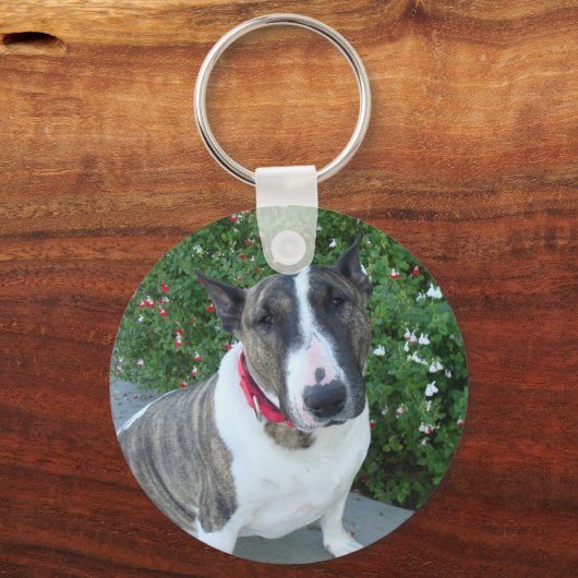 Engelse bull Terrier Sleutelhanger (Voorkant)
