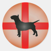 Engelse bull Terrier Sticker (Voorkant)