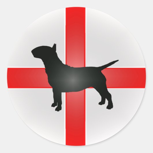Engelse bull Terrier Sticker (Voorkant)