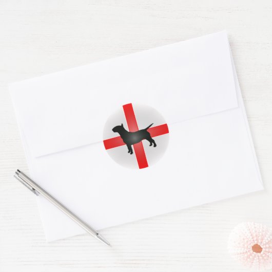 Engelse bull Terrier Sticker (Envelop)
