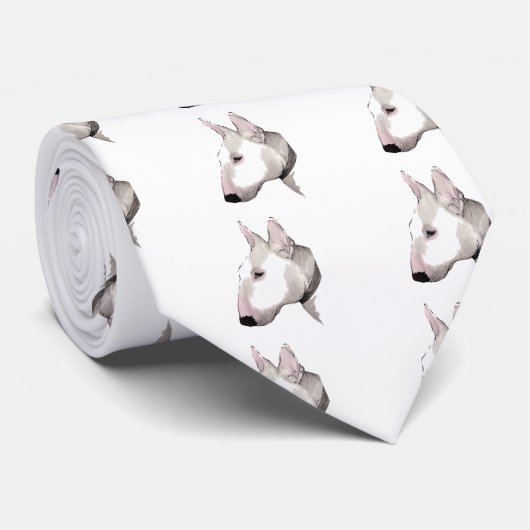 Engelse bull Terrier Stropdas (Opgerold)