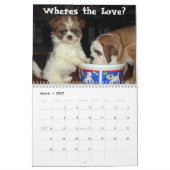 Engelse Bulldog 2014 Custom Printed Calendar Kalender (Mar 2027)