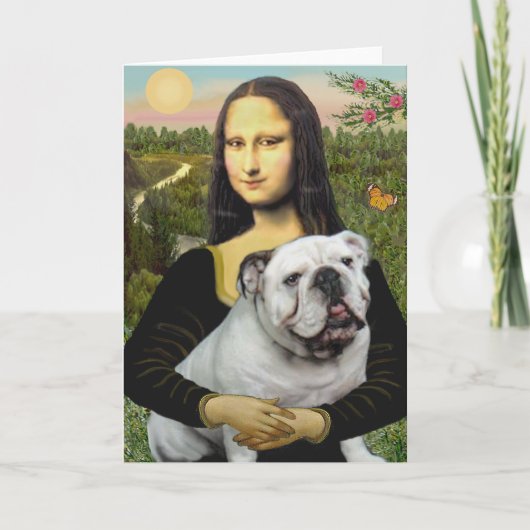 Engelse Bulldog 9 - Mona Lisa Kaart (Voorkant)