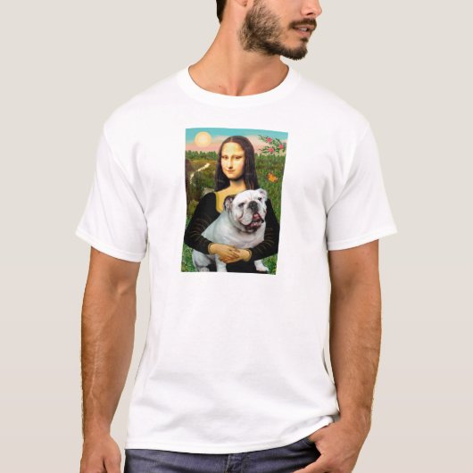 Engelse Bulldog 9 - Mona Lisa T-shirt (Voorkant)