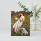 Engelse Bulldog 9 - Windflowers Briefkaart (Staand voorkant)