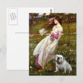 Engelse Bulldog 9 - Windflowers Briefkaart (Voorkant / Achterkant)