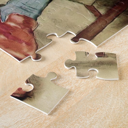 Engelse Bulldog aan zijn Masters Side Legpuzzel (Zijkant)