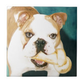 Engelse Bulldog "Adagio" Tegeltje (Voorkant)